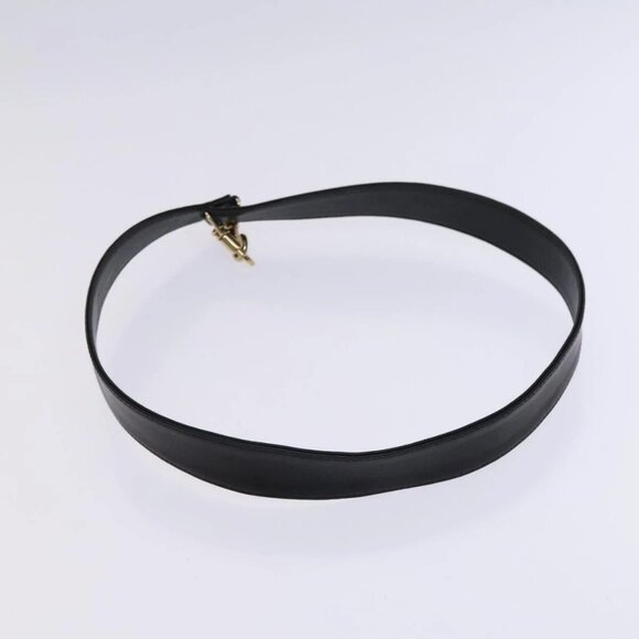 GUCCI Bamboo Hand Bag Leather 2way Black Gold - Picture 13 of 16